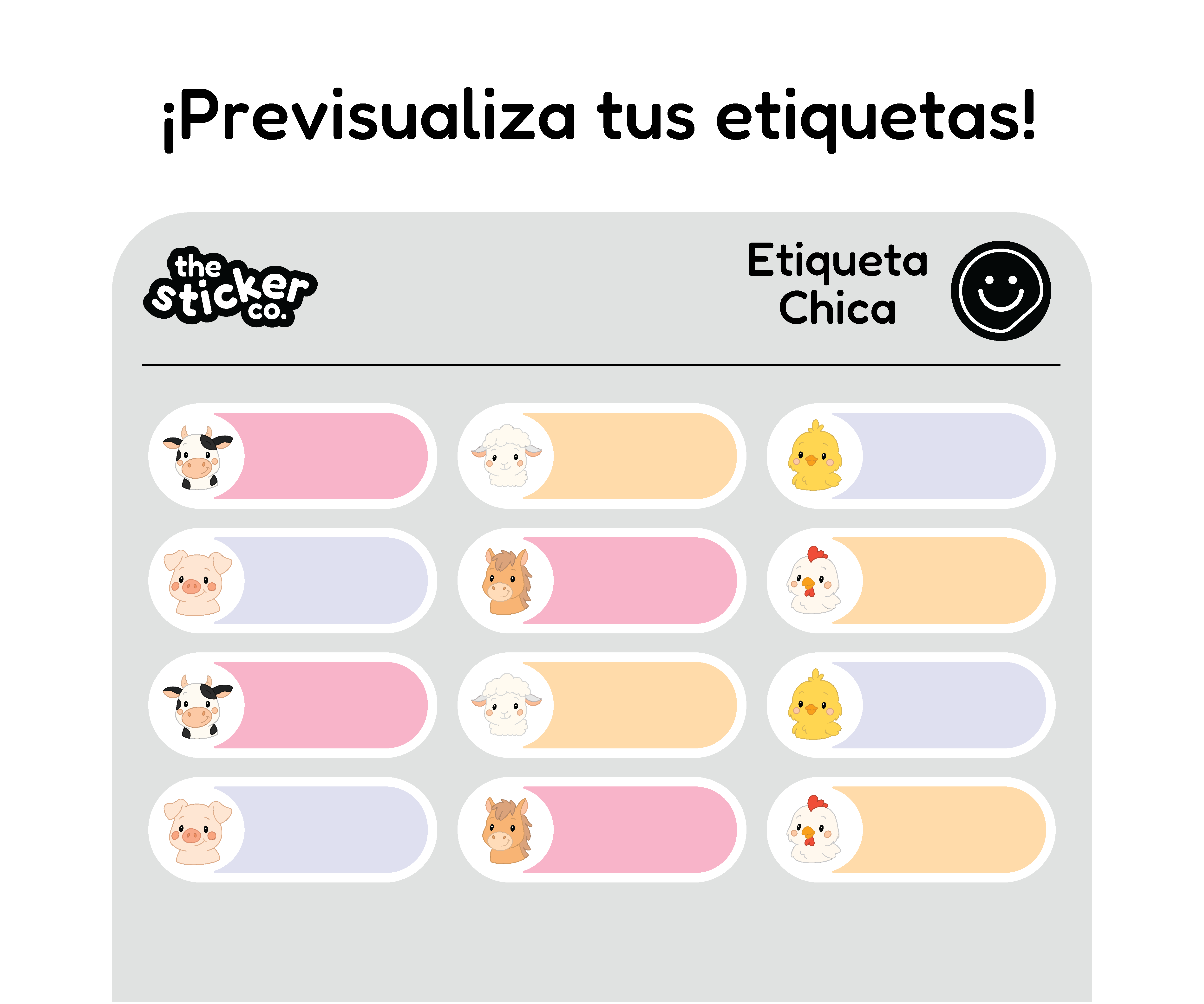 Etiquetas para Niños - Chicas