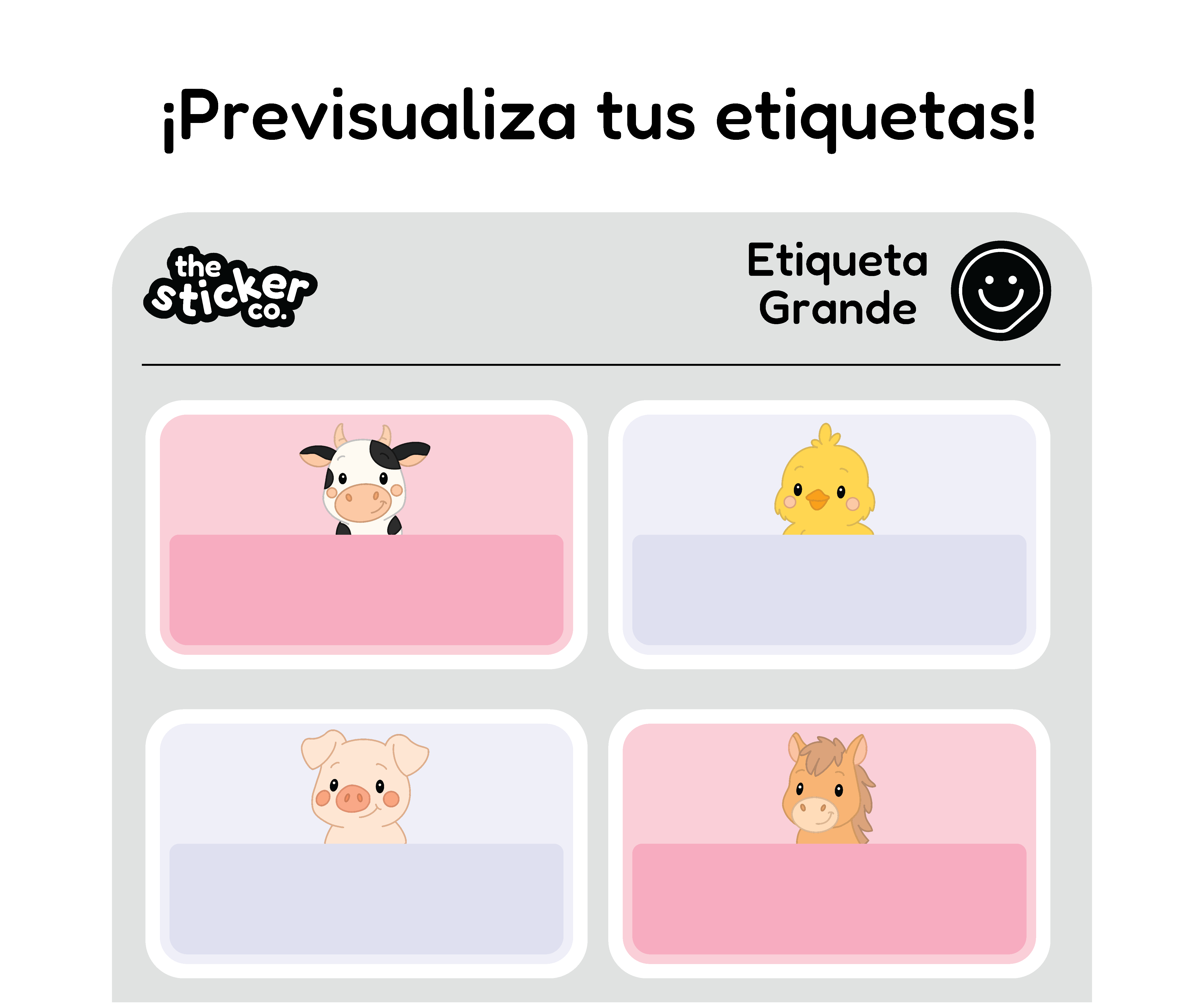 Etiquetas para Niños - Grandes