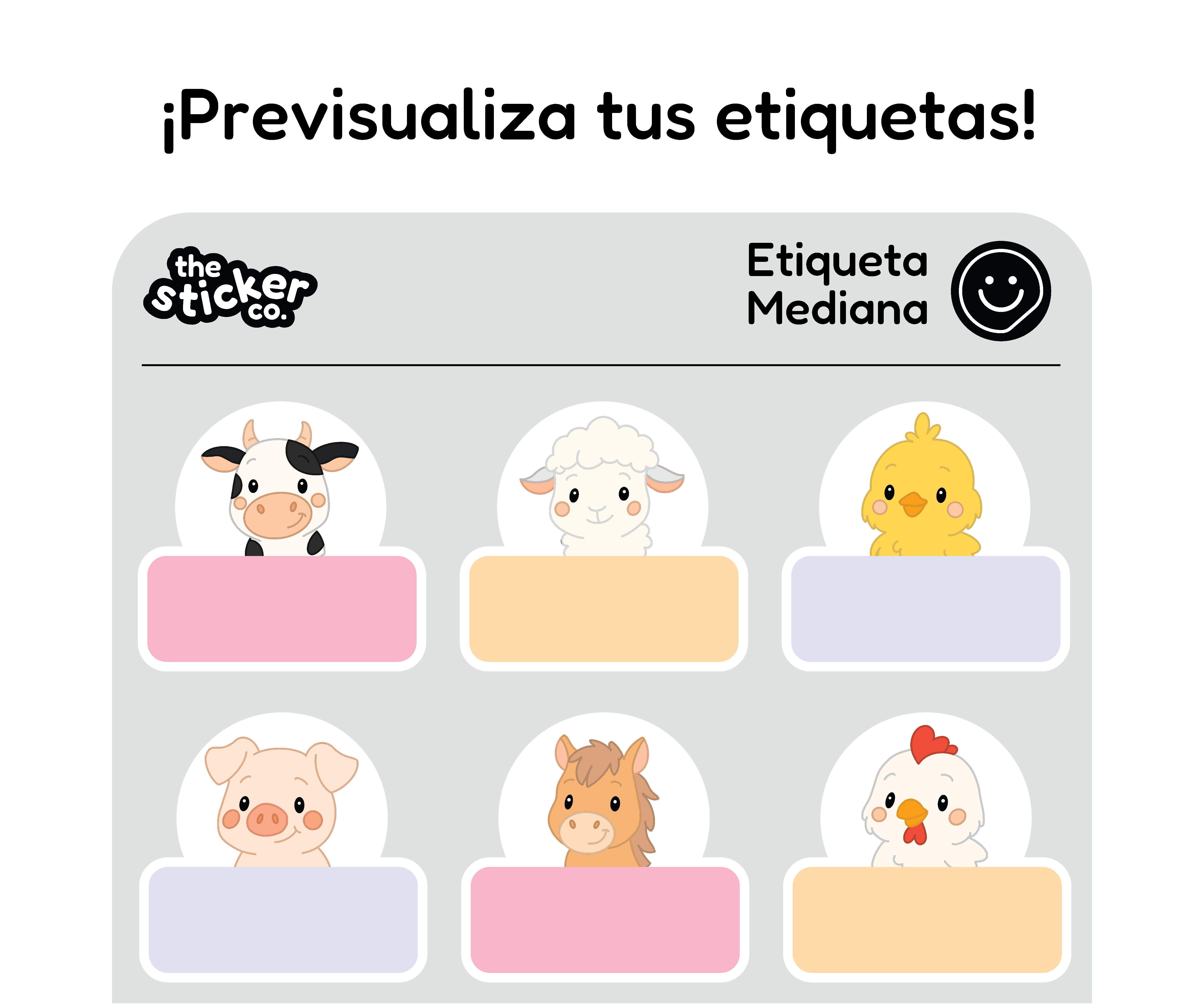 Etiquetas para Niños - Medianas